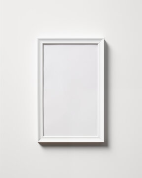 Blank white frame mockup