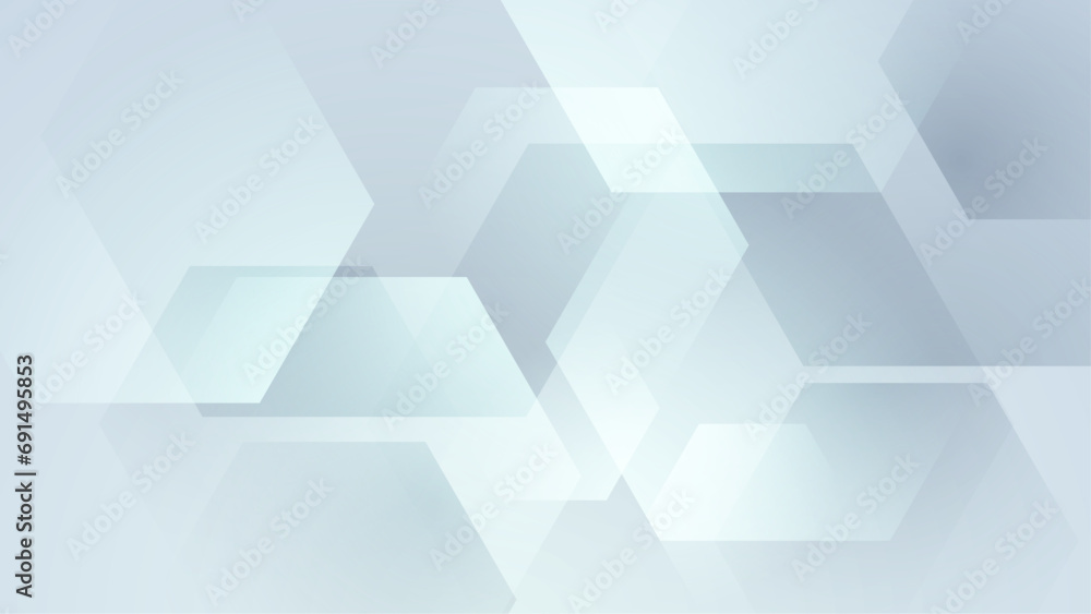 Aufkleber white vector gradient abstract background with shapes elements. minimal geometric design for cover, 