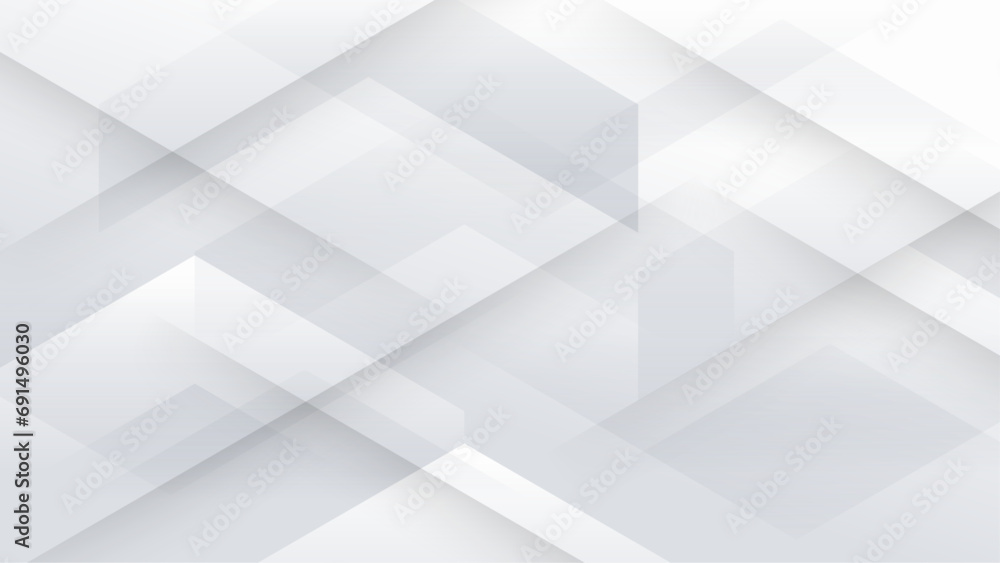 Poster white vector gradient abstract background with shapes elements. minimal geometric design for cover, 