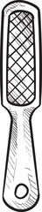 nail file handdrawn illustration