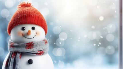 Winter holiday christmas greeting card background concept created with Generative Ai