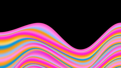 Colorful colourful vector elegant abstract background with waves. Dynamic colour gradation design for poster, banner, flyer, magazine, cover, brochure, festival