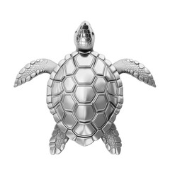 Fototapeta premium Silver turtle isolated