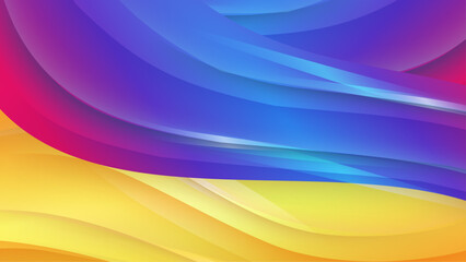 Colorful colourful vector illustration abstract wave background. Dynamic colour gradation design for poster, banner, flyer, magazine, cover, brochure, festival