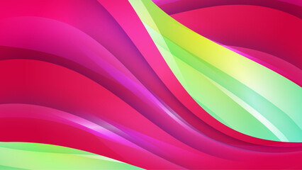 Colorful colourful vector elegant abstract background with waves. Dynamic colour gradation design for poster, banner, flyer, magazine, cover, brochure, festival