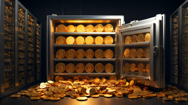 A safe full of Bitcoins