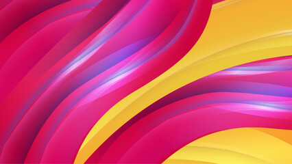 Colorful colourful vector abstract background with different waves. Dynamic colour gradation design for poster, banner, flyer, magazine, cover, brochure, festival