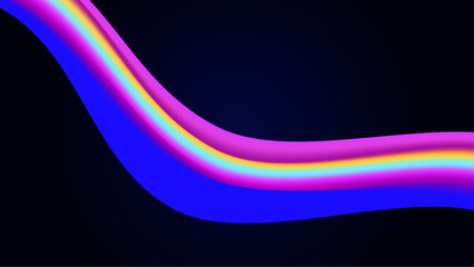 Colorful colourful vector wave shaped background. Dynamic colour gradation design for poster, banner, flyer, magazine, cover, brochure, festival
