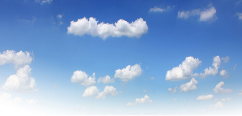 Empty white cloud on  blue sky