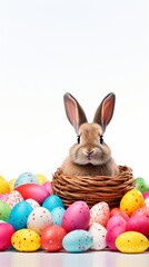 Fototapeta na wymiar easter, easter eggs, easter bunny