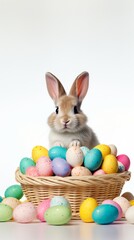 Fototapeta na wymiar easter, easter eggs, easter bunny