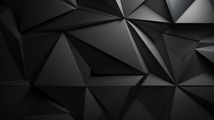 Fototapeta premium Monochromatic abstract backdrop with geometric shapes, angular lines, gradient, shadow, and textured 3D effect for a rough, grungy design template.