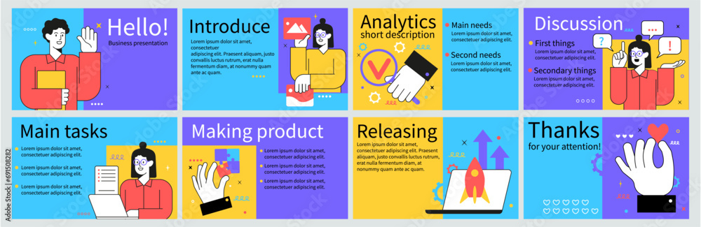 Poster report presentation slide. business cover design. marketing portfolio. development strategy. analysi
