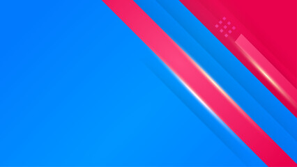 Pink and blue vector abstract minimalist gradient geometric shapes background. Trendy geometric abstract design with futuristic concept background for flyer, banner, cover, poster