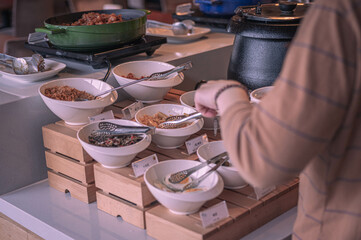 the breakfast buffet meaning