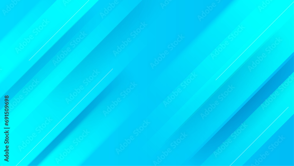 Poster blue vector gradient abstract background with minimalist geometric shapes elements. trendy geometric