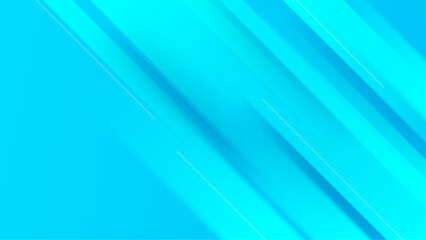 Fototapeta premium Blue abstract minimalist gradient background with geometric shapes. Trendy geometric abstract design with futuristic concept background for flyer, banner, cover, poster