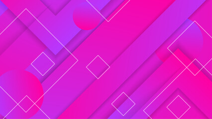 Purple violet and pink vector gradient abstract minimalist geometrical shape modern background. Trendy geometric abstract design with futuristic concept background for flyer, banner, cover, poster