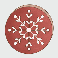Christmas Decorated Cookies, Snowflake