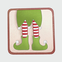 Christmas Decorated Cookies, elf