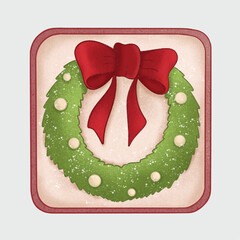 Christmas Decorated Cookies, Christmas wreath