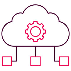 Cloud Computing Concept Icon