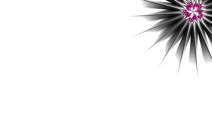 Fototapeta premium white plain background with glowing floral fantasy