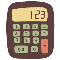 calculator drawing stationery cute cartoon