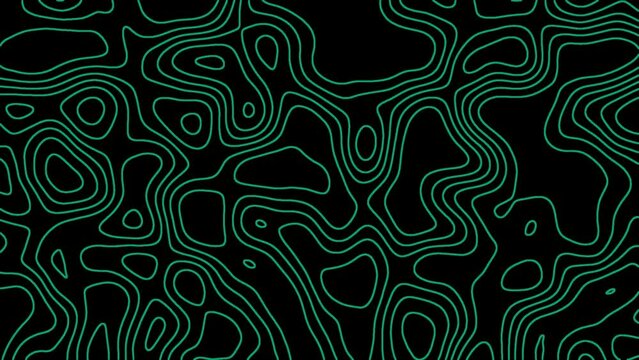 abstract geomatric contour pattern wave deforming effect animation