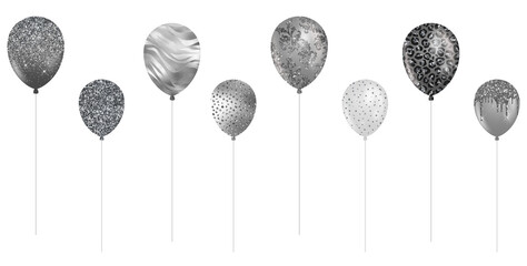 Sparkle and shine with Glitter Balloons Clipart