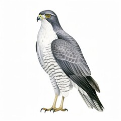 golden eagle isolated on white, Falcon, Eagle