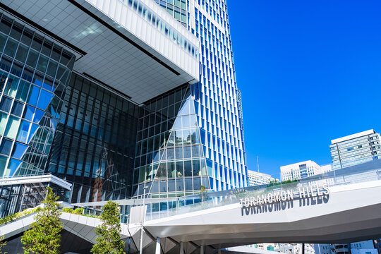 Toranomon hills in Tokyo city