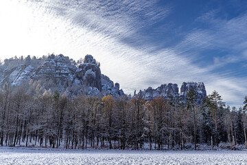 Winter im Elbsandsteingebirge 1