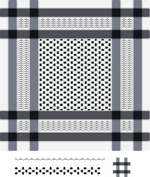keffiyeh pattern, Arabic scarf, keffiyeh texture