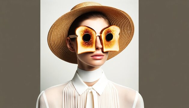 toasted shades add a crisp edge to high-fashion whimsy