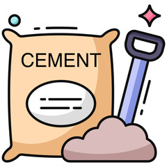 Perfect design icon of cement sack 