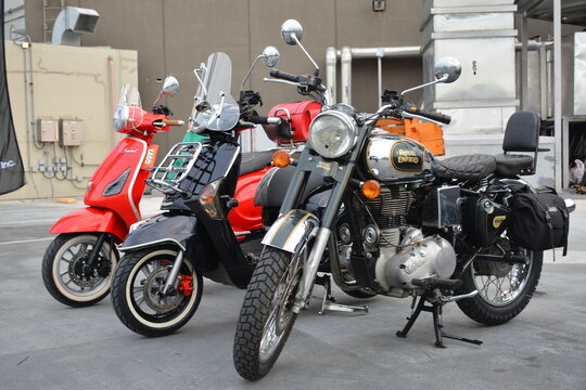 Royal enfield classic 500 at All Rise show in Paranaque, Philippines