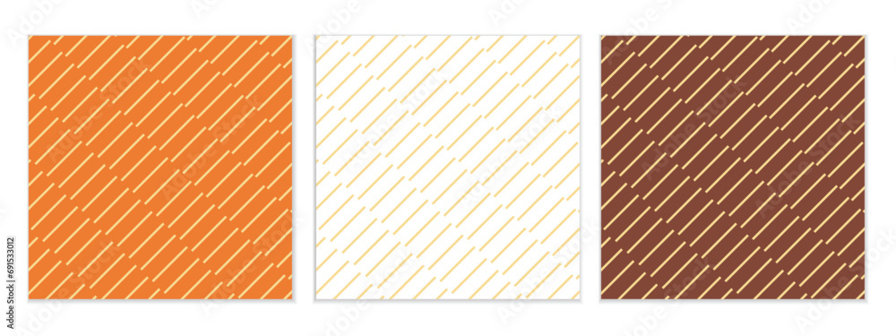 Poster abstract seamless set of diagonal illusion line pattern perfect for banner poster.