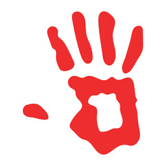 red hand day illustration