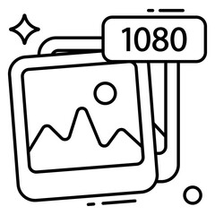 Premium download icon of photos