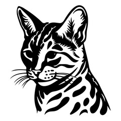 cute cat vector illustration, Generative AI.	