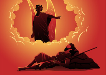 Joseph Maria's husband sleeping and angel appearing in dream