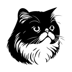 cute cat vector illustration, Generative AI.	