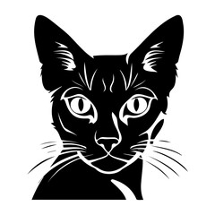 cute cat vector illustration, Generative AI.	