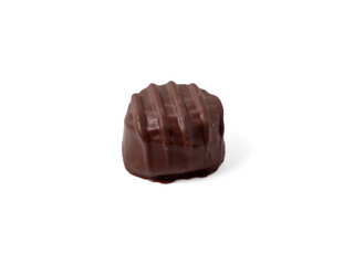 Chocolate candies on a transparent PNG background. Chocolate candies close-up.