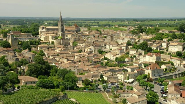 Vue a&eacute;rienne de Saint Emilion