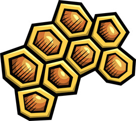 honeycomb cartoon funny illustration