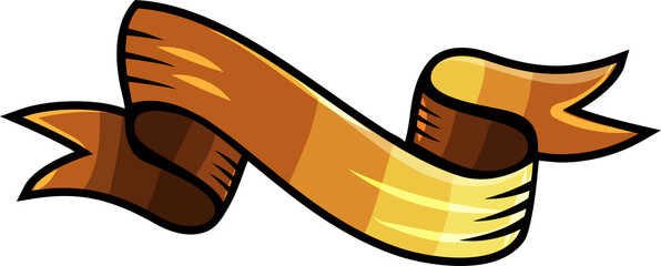 Cartoon funny ribbon