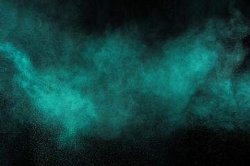 Green color texture. Smoke grunge backdrop. Light sky cloud.