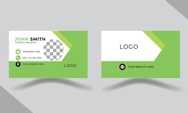 modern business card design . double sided business card design template . flat gradation business card inspiration
